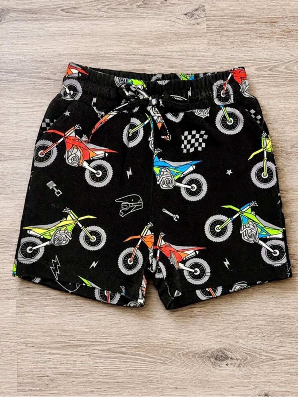 Strictly Wild Bamboo Shorts NWT 2T Dirt Bike Print Boys